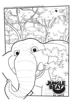 jungle beat colouring pages images  coloring