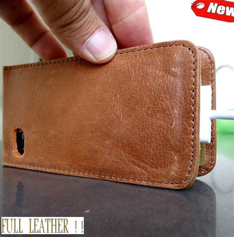 Genuine Leather Flip Case Fit Iphone 4s Book Card Wallet 3 Stand Holder