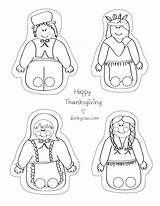 Finger Puppets Printable Family Coloring Thanksgiving Template Paper Puppet Color Pages Colored Crafts Printables Hand Indians Preschool Patterns Printablee Marionnette sketch template