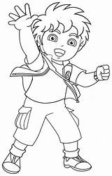 Diego Coloring Color Pages Kids Print Children sketch template