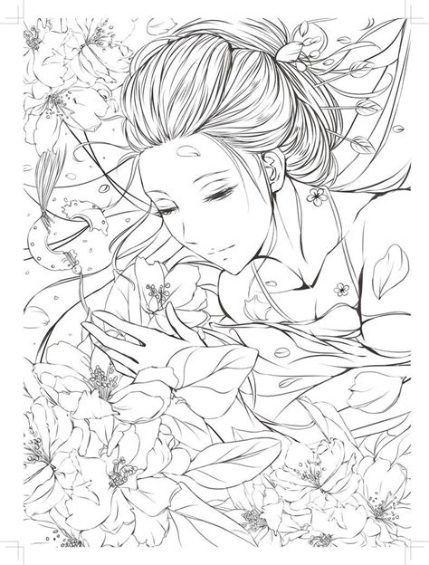 aesthetic coloring pages anime aesthetic coloring pages  people