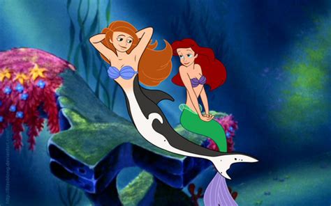 Disney Princess Images Ariel And A Mermaid Version Of Kim