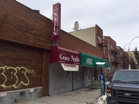 nail salon opens   street shortly  street hit  taggers