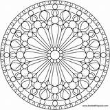 Mandala Coloring Pages Simple Therapy Detailed Print sketch template