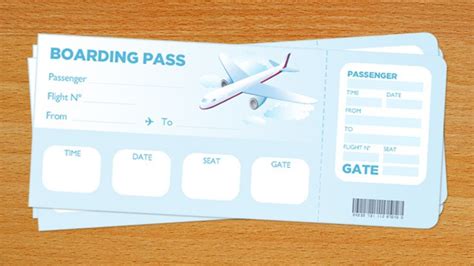 Boarding Pass Template Paperzip