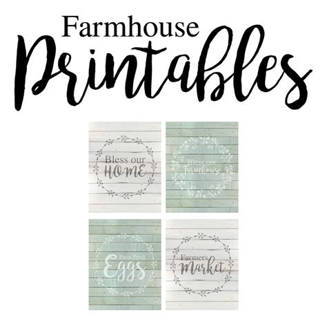 farmhouse style printables  shabby creek cottage