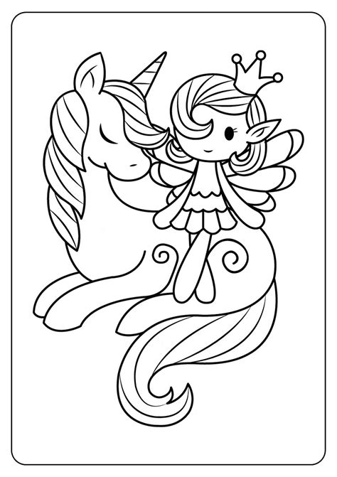 amazing fairy  unicorn coloring pages archives  coloring