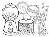 Coloring Pages Sweet Treats Getdrawings Candy sketch template