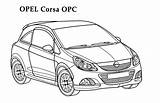 Opel Astra Trasporto Mezzi Automobili sketch template