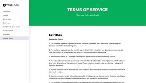 cleaning service proposal template  proposals