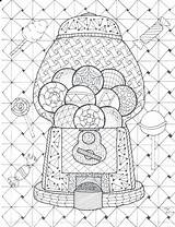 Gumball Zentangle Getdrawings sketch template