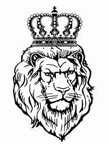 Crown Lion Tattoo Drawing Designs Head King Drawings Tattoos Simple Tribal Medieval Meaning Vector Corona Google Stencil Symbolism корона вектор sketch template