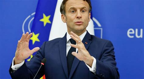 Macron Diz Que União Europeia Enviará Mais Armas Para A Ucrânia
