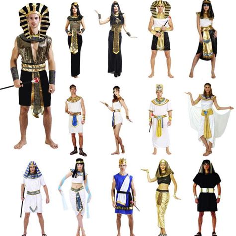 Women Man Ancient Egyptian Clothes Costumes Adult Egyptian Pharaoh King