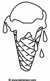 Ice Cream Zmrzlina Coloring Cone Sheet Omalovánka Dripping Omalovanka Omalovánky Gif Pages Si Printable Cz Creative sketch template