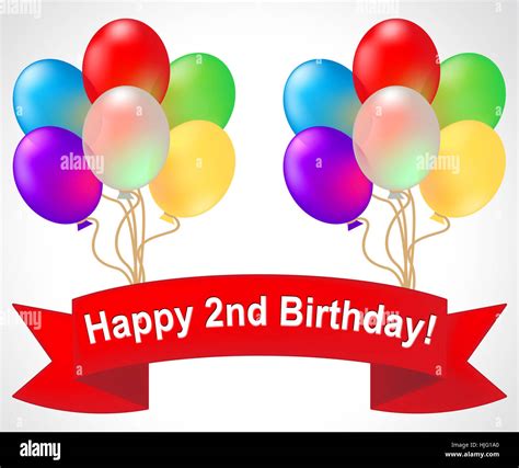 happy  birthday balloons means congratulation celebration  stock photo  alamy