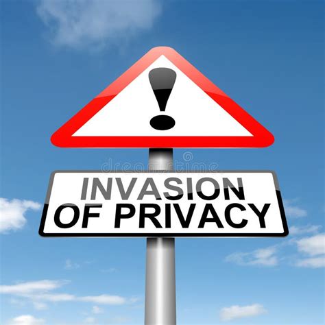 invasion  privacy warning stock illustration illustration
