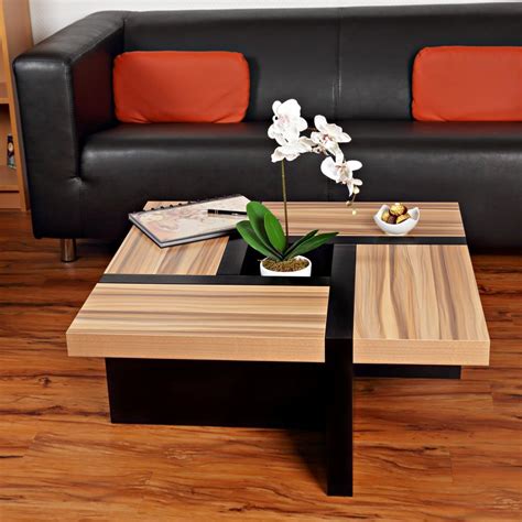 table basse moderne modele oregon noirbrun