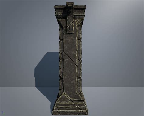 3d Model Low Poly Geant Pillar Vr Ar Low Poly Cgtrader