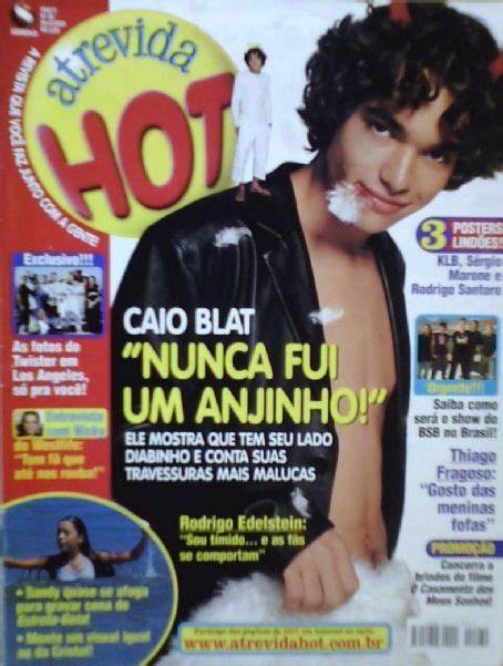 Caio Blat Twister Atrevida Hot Magazine 30 March 2001 Cover Photo