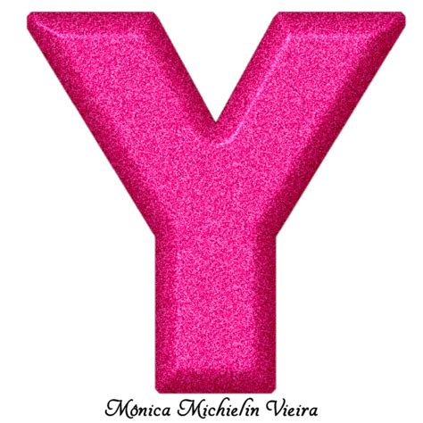 monica michielin alphabets alfabeto glitter rosa png outubrorosa