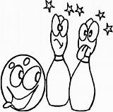 Bowling Coloring Pages Printable Birthday Clipart Popular Library sketch template