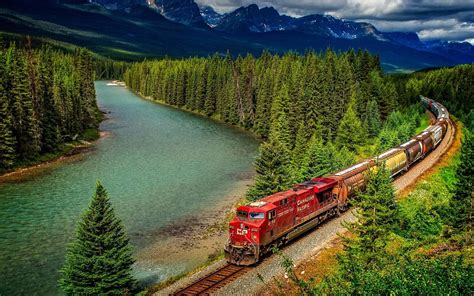 train  mountain forest image id  image abyss