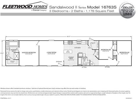 beautiful fleetwood mobile homes floor plans  home plans design