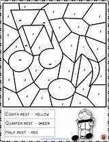 Music Coloring Pages Worksheets Color Sheets Notes Theory Kids Note Activities Piano Elementary Rests Teacherspayteachers Schools Learning Lessons Games Choose sketch template