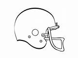 Helmet Football Draw Cliparts Drawing Coloring Clip Clipart sketch template