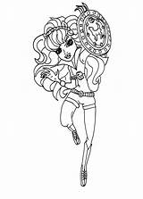 Coloring Monster High Pages Clawdeen Wolf Colouring Printable Harvey Steve Dolls Sheets Kids Cartoon Cool Party Template Girls sketch template