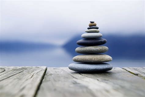 zen balancing rocks   deck  zealand larry berkelhammer