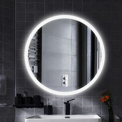 led badspiegel rund  cm durchmesser led spiegel badezimmerspiegel