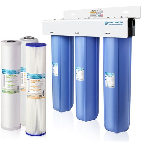 apec  stage  house water filter system  sediment kdf  carbon filters cb sed kdf