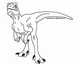 Raptor Lineart Chaotic Science sketch template