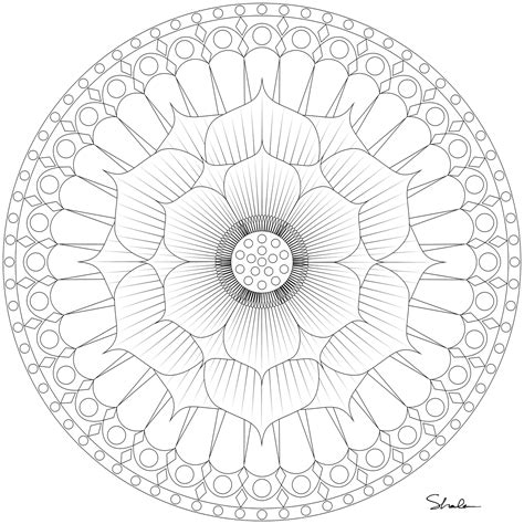 dont eat  paste lotus mandala coloring page  embroidery pattern