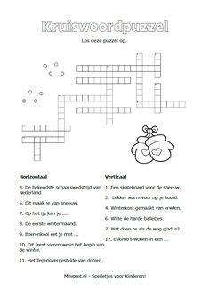 kruiswoordpuzzel jack nowee kruiswoordpuzzel kruiswoordraadsel kerst spelletjes