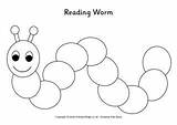 Worm Reading Printable Book Chart Template Coloring Preschool Kids Pages Craft Worms Reward Cute Logs Activityvillage Letter Charts Little Log sketch template