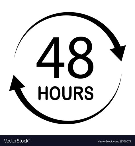 hours  white background flat style  hours vector image
