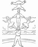 Zirkus Artisten Ausdrucken Kleurplaat Acrobat Kleurplaten Raisingourkids Stemmen sketch template