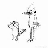 Coloring Regular Show Pages Cartoon Network Rigby Regularshow Dibujos Mordecai Para Colorear Raccoon Jay Blue Characters Animados Colouring Rigbi Printable sketch template