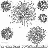 Fireworks Coloring Pages Printable Kids Print Firework July Sheets Cool2bkids Colouring Fire 4th Works Fourth Years Sky Adults Eve Choose sketch template