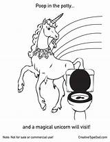 Coloring Poop Pages Potty Training Unicorn Toilet Color Funny Humor Dad Son Unicorns Print Party Magical Classroom Fun Getdrawings Creepy sketch template