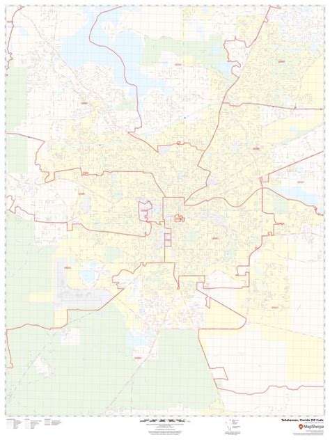 Tallahassee Fl Zip Code Map