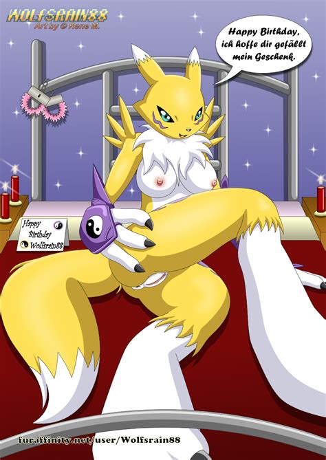 rule 34 2015 anus bandai bed breasts candle digimon female nude pussy renamon solo text