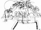 Cemetery sketch template