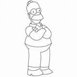 Homer Pintar Simpsons Homero Pegar Recortar Tus Silueta Fichas Lapiz Siluetas Agencia sketch template