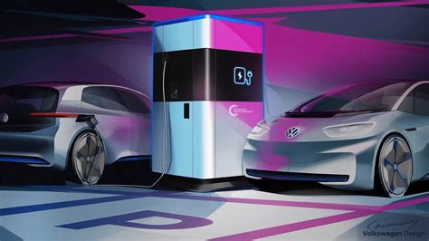 volkswagen reveals mobile ev charging station   perform full recharge   minutes