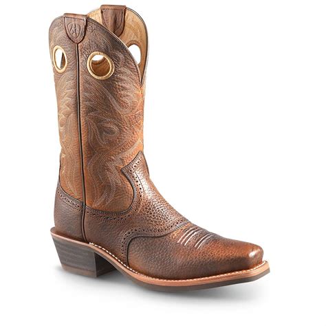 ariat mens roughstock cowboy boots  cowboy western boots  sportsmans guide