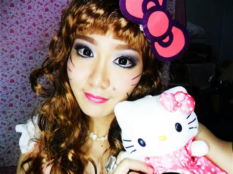 jaygee mijares  kitty makeup inspired gyaru doll transformation